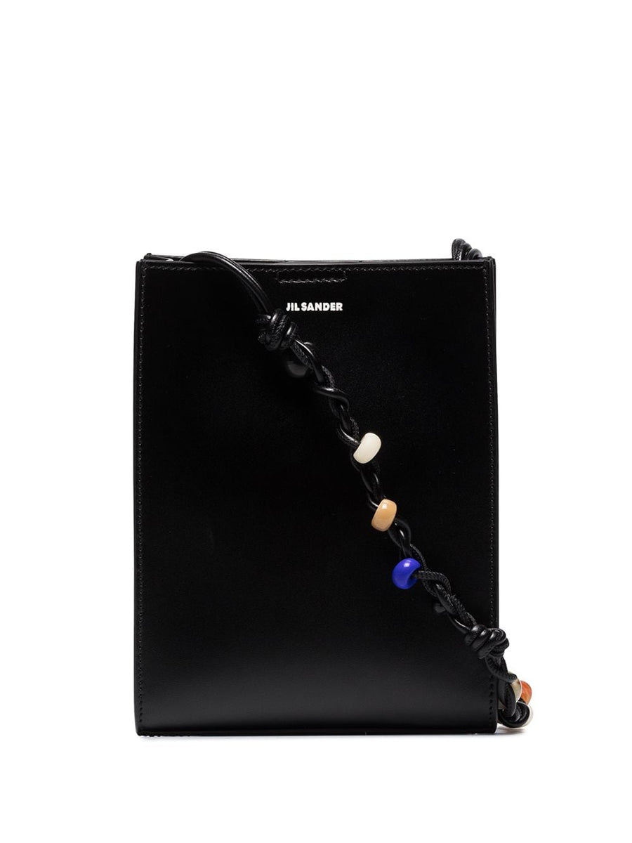 Jil Sander tangle small leather shoulder bag with beads