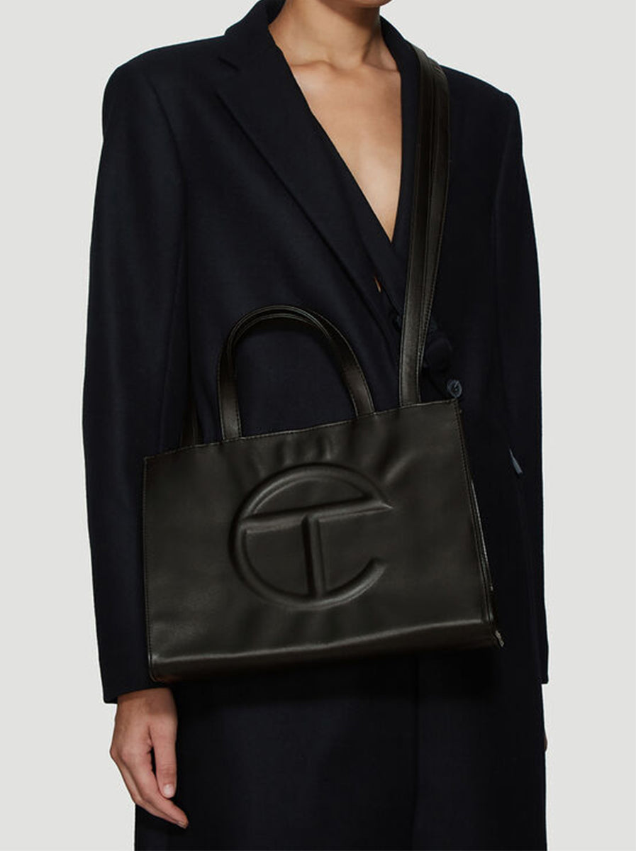 Telfar Medium Grey Shopping Bag – SERENDIPITY