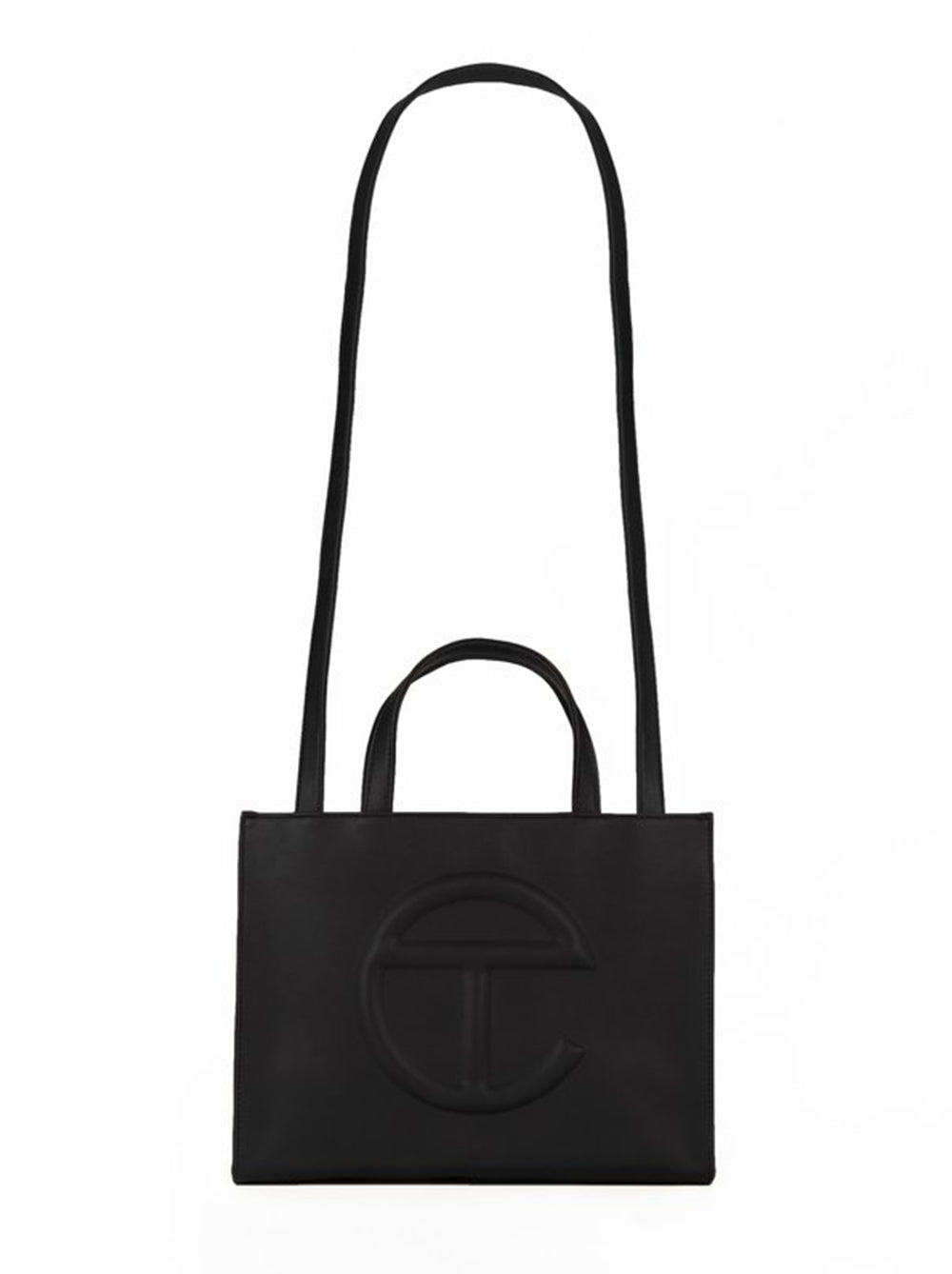 TELFAR Vegan Leather Medium Shopping Bag Black 1230233