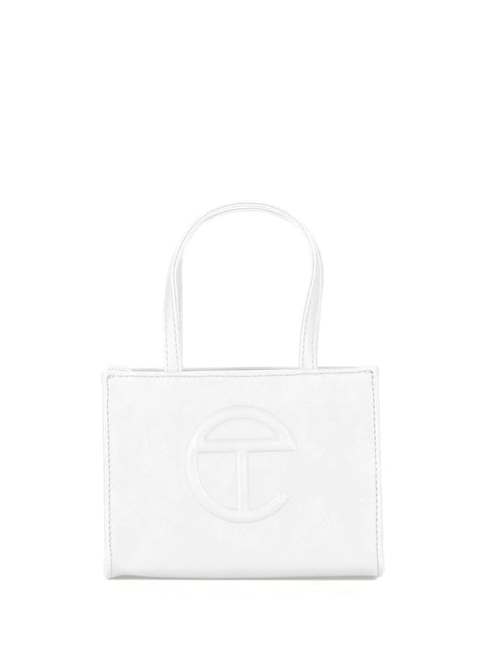 Telfar outlets shopping bag white small