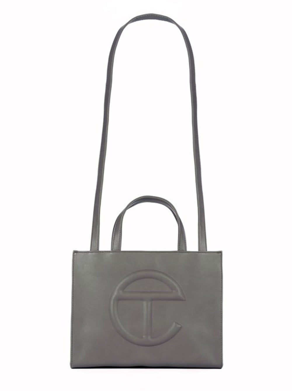 Telfar Medium Grey Shopping Bag – SERENDIPITY