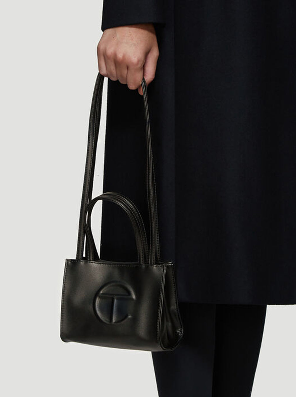 Black telfar bag small sale