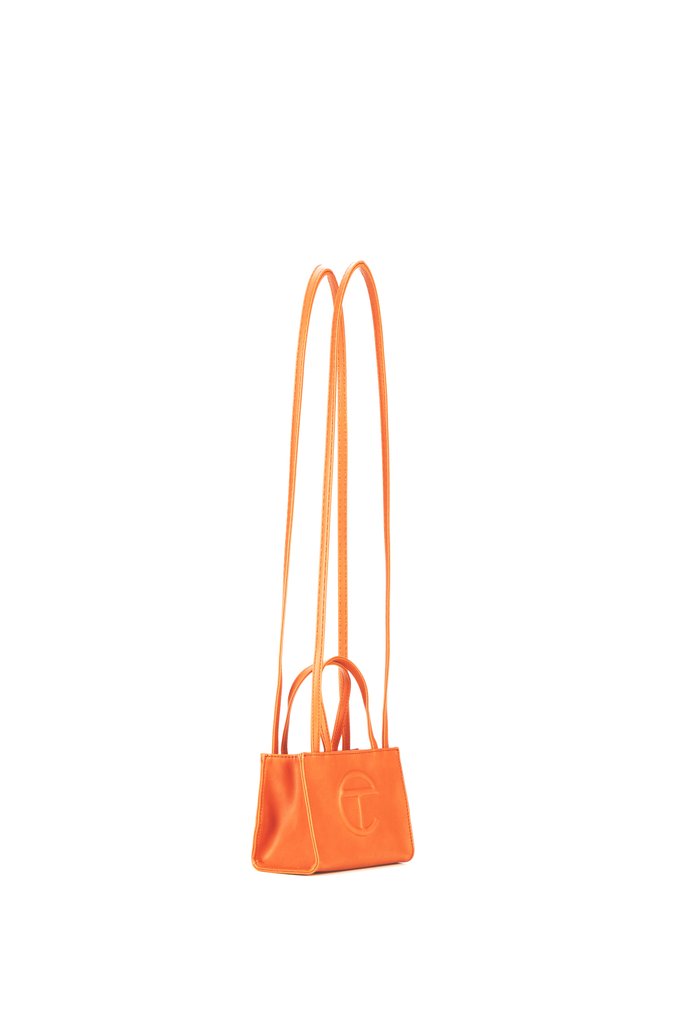 Telfar Small Orange Shopping Bag – SERENDIPITY