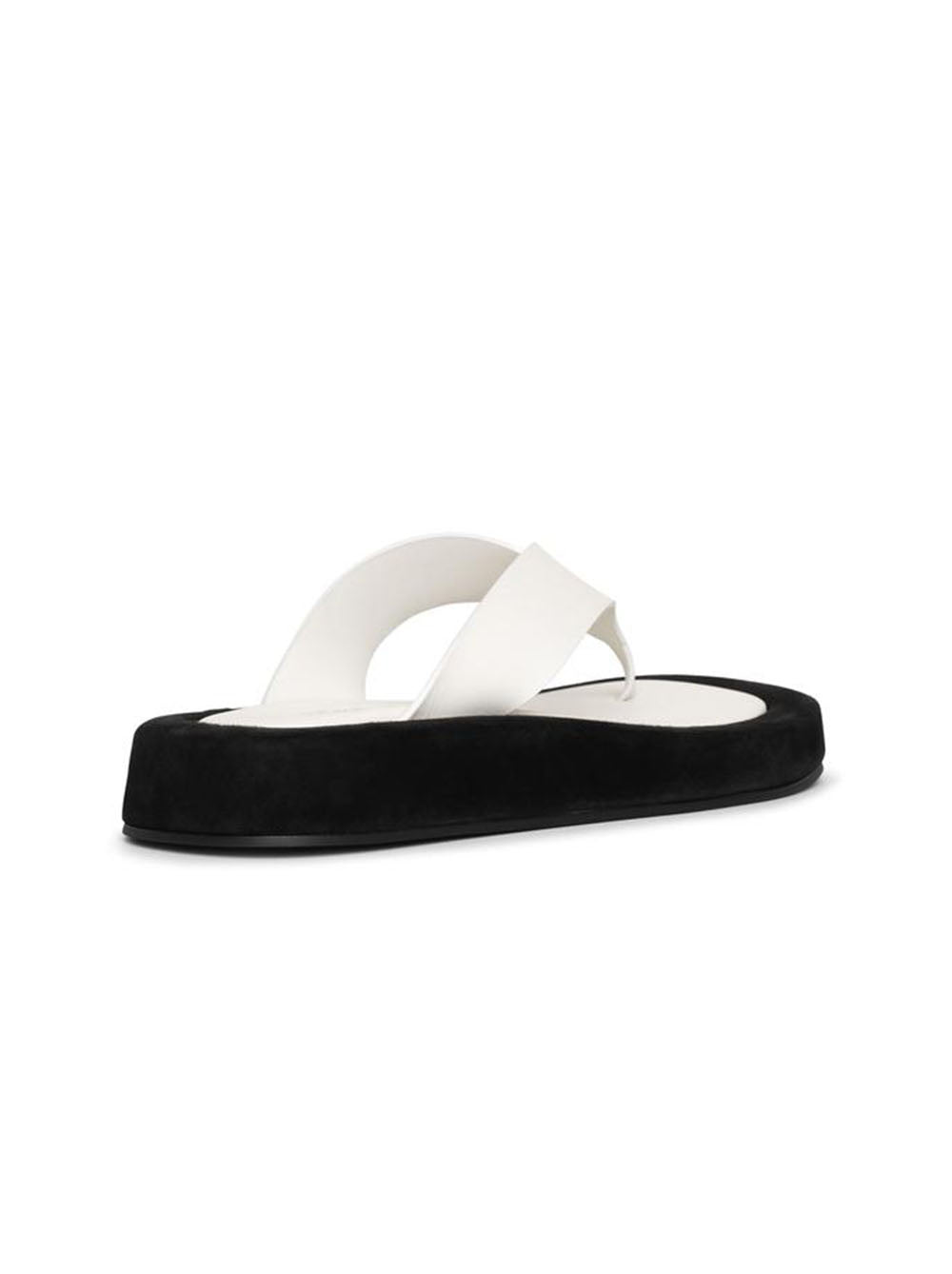 ☆完売必至☆【THE ROWザ・ロウ】Ginza leather platform slides Ginza leather platform slides in black - The Row | Mytheresa