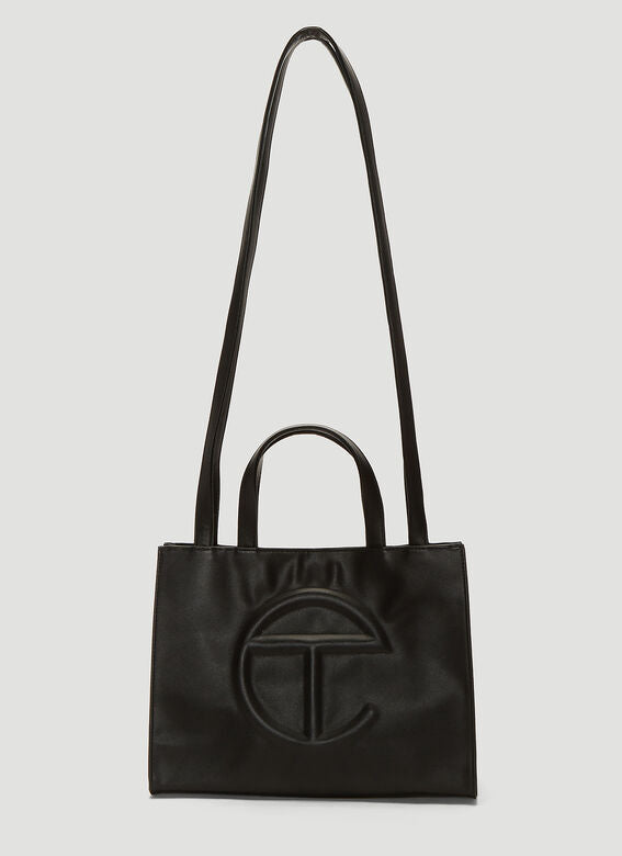 Telfar Medium Black Shopping Bag SERENDIPITY