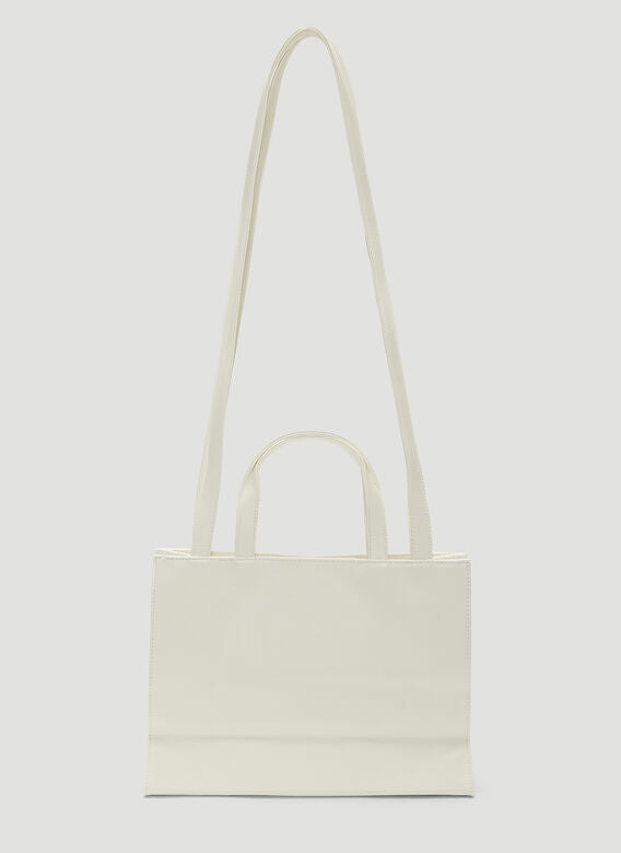 Telfar Shopping Bag White buying (Medium)