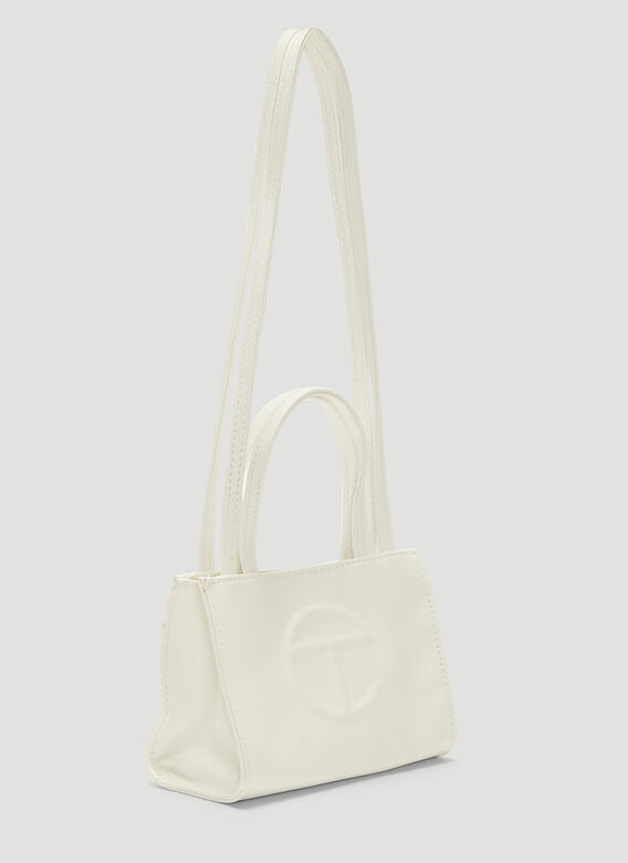 大人気★Telfar Shopping Bag Small White ビーガンレザー Small shopping bag vegan leather crossbody bag Telfar White