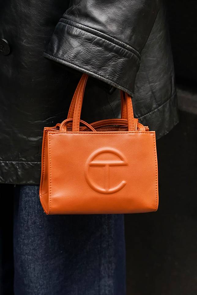 Telfar small orange shopping bag Clearance